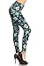 R711-OS All Things Lush Print Fashion Leggings