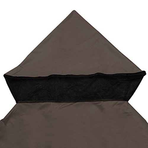 Koval Inc. 10’x10’ Square Replacement Top for Canopy Gazebo (Coffee)