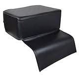Mefeir Children Leather Cushion Barber Salon Booster Seat for Styling Chair Stool,Spa Equipment Black