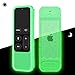 Fintie Protective Case for Apple TV 4K 5th, 4th Gen Remote - Casebot (Honey Comb Series) Lightweight Anti Slip Shock Proof Silicone Cover for Apple TV Siri Remote Controller, Green Glow in The Dark primary