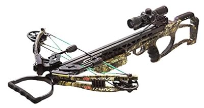 PSE Thrive 365 Mossy Oak Country | 365 FPS | 175 lbs Draw Weight | Includes 4x32 Illuminated Multi-Reticle Scope | Auto Safety & ADF