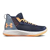 Under Armour Girls' Grade School Jet 2018 Basketball Shoe, Utility (500)/Washed Blue, 7