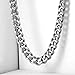 Trendsmax Classic Mens Necklaces 316L Stainless Steel Cuban Chain Necklace Hip Hop Chunky Link 18 Inch