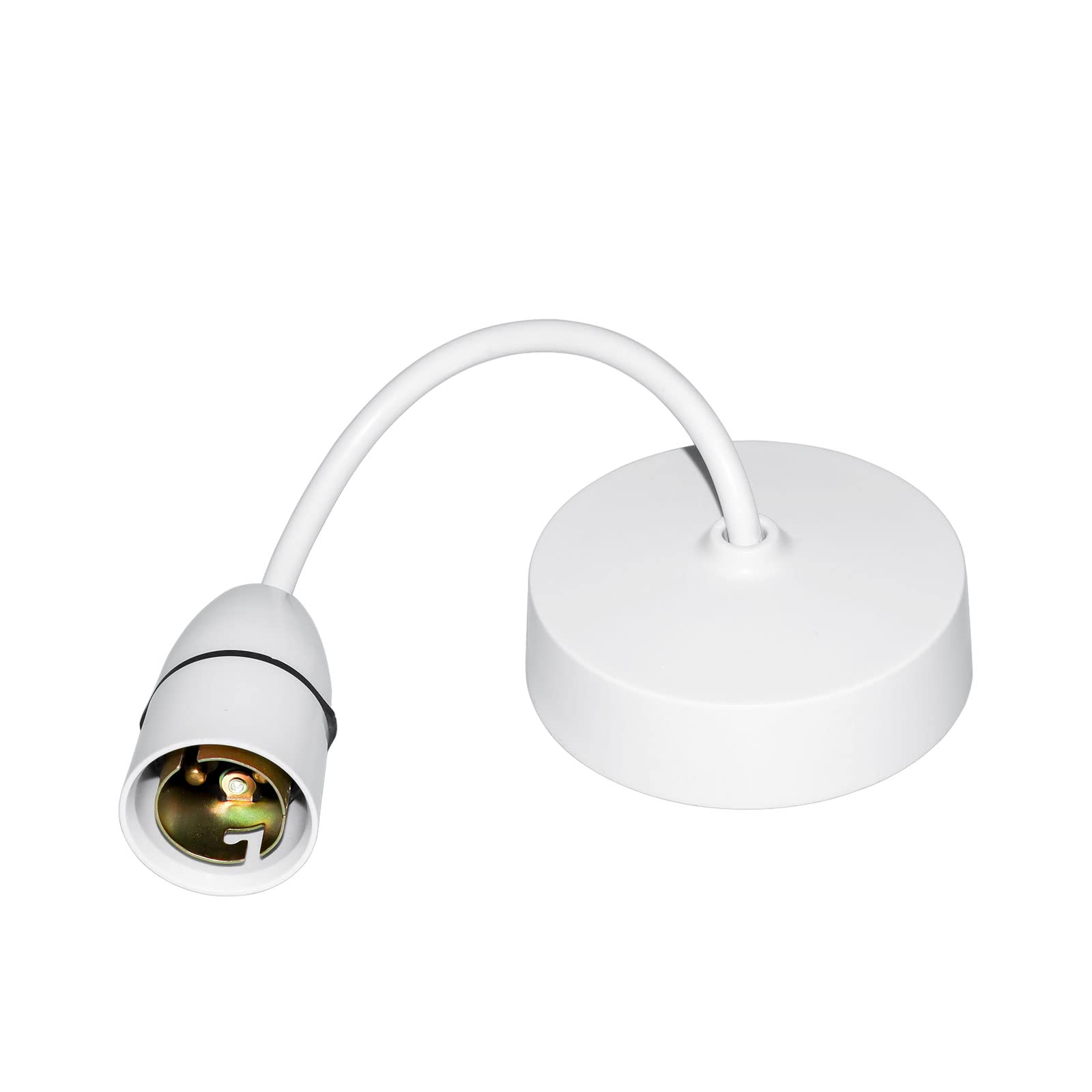 Caldarax Ceiling Pendant Light Fitting, B22 Lamp Holder, 6”(150mm), White Plastic Light Bulb Holder, Ceiling Rose for Kitchen Island Living Room Bedroom Dinning Room Lightings — image 1