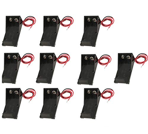 Yohii 10Pcs Replacement 9V Battery Box Case Holder Connector Battery Case Holder