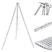 WINOMO Camping Tripod Campfire Grill Stand Hanging Pot Folding Outdoor Picnic Tools with Chainsthumb 2