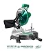 Metabo HPT C10FCGS 10" Compound Miter Saw, 15-Amp Motor, Single Bevel, 0-52&deg; Miter Angle Range, 0-45&deg; Bevel Range, Large Table, 10" 24T TCT Saw Blade primary