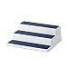 Copco 5224645 Non-Skid 3-Tier Spice Pantry Kitchen Cabinet Organizer, 10-Inch, White/Blue primary