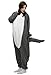 OLadydress Unisex Wolf Cosplay Pyjamas, Animal Costums Onesie for Adult Women Men Grey Large