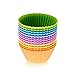 Silicone Baking Cups [12 PACK] Reusable Cupcake Liners in Six Colors in Storage Container