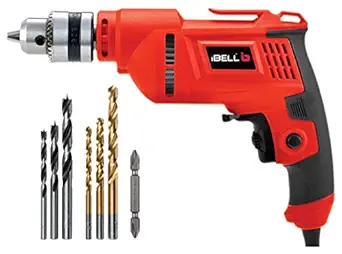 IBELL Electric Drill ED06-91, 400W, Copper Armature, 2800 RPM, Chuck 10 mm Forward/Reverse for Wood & Metal Work with Variable Speed Control