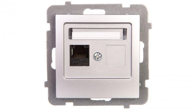 Ospel GPK-1G/K/m/18 Socket Silver IP20, 71 mm 33 mm 71 mm 58.5 g