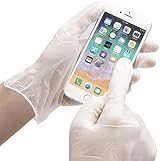 1ABOVE 100 Clear Vinyl Disposable Gloves Medium Latex Powder Free Food Safe view 4