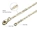 ALEXCRAFT Wholesale 12 PCS Gold Plated Brass Flat Cable Chain Finished Necklace Chains Bulk for Jewelry Making (30 Inch(2 MM))