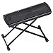 Donner Guitar Foot Stool Height Adjustable Guitar Foot Rest Footstool Black For Classical Guitar