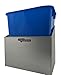 Pit Posse 453 Refuse Container Bin Garage Trash Can Holder Organizer - Made in USA - Enclosed Race Trailer Shop Garage Storage Mounted Aluminum Disposal Waste Hanger (Silver)