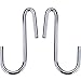 Outus 20 Pack Heavy-Duty S Shaped Hooks S-Hooks Hanging Hooks Hangers for Kitchenware Spoons Pans Pots Utensils Bags Towels Clothes Plants Gardening Tools