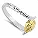 Heartbeat Sterling Silver Two Tone You Are My Sunshine My Only Sunshine Ring (7)