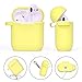 Cute Airpods Silicone Gift for Girls and Women, Lemon Yellow
