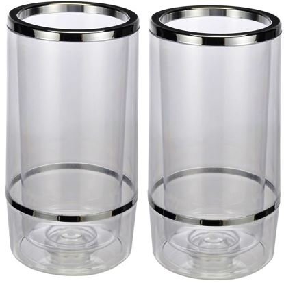 Bambelaa! Wine cooler, champagne cooler, bottle cooler, double-walled... (plastic, 2 pieces)