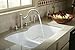 KOHLER K-6626-6U-KA Langlade Smart Divide Undercounter Kitchen Sink, Black 'n Tan