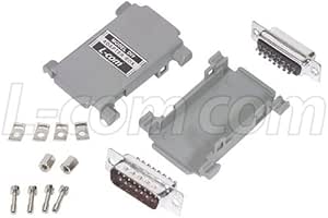 L-com DIY Series Do It Yourself Kit with DB15 Male /Female (ABS Plastic Shell)