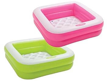 Intex NP Piscina hinchable para bebe forma cuadrada x x cm colores