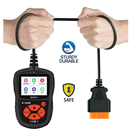 VXDAS OBDII Scanner,Car OBD2 Auto Fault Code Reader Universal Check Engine Light CAN Vehicle Diagnostic Scan Tool for All OBDII Protocol Cars Since 1996 AM3011