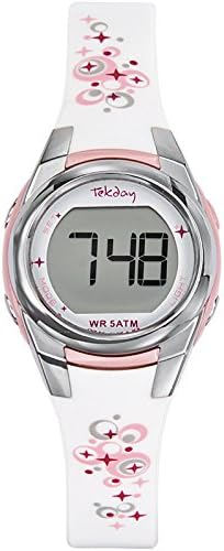 Tekday Women's Watch Digital Plastic White 653608
