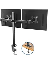 Soporte de monitor dual   Soporte de escritorio para monitor de brazo articulado doble