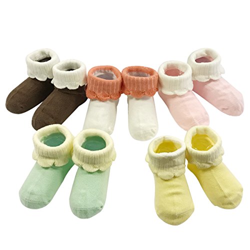 Bowbear Baby 5 pair Crumpet Cuffed Socks