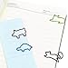 Small Paper Clips Assorted Sizes, Cute Animal Shapes Bookmarkers, Funny Office Supplies Desk Accessories for Women