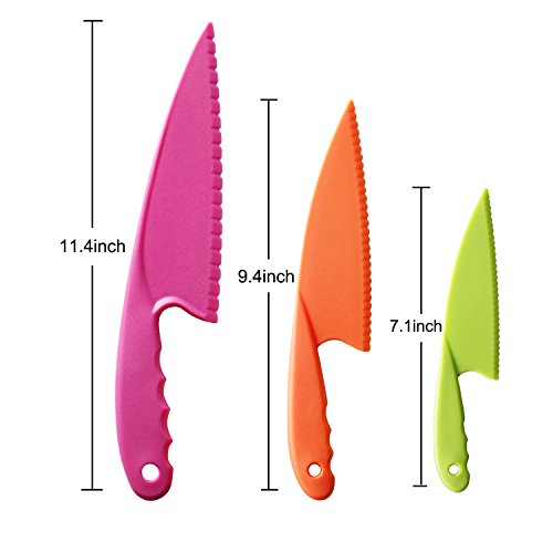 Hombae Kids Kitchen Knife Set 3 Piece Nylon Kids Chef Knife, Toddler’s