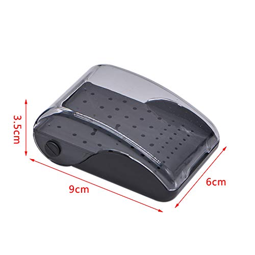 Oral Dentistry Dental Bur Box 60 Holes Plastic Drill Placement Box Dental Tools Dentist Drill Box Sterilizer Case Disinfection Box (2 Pcs)