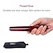 CHJPRO Mini Hair Straightener, Mini Flat Iron for Short Hair Bangs, Travel Size, with Storage Bag (Rose)