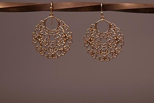 Gold handing earrings, Gold earrings, Dangle earrings, Gold dangle earrings, Hanging earrings, Form earrings, Gold delicate earrings