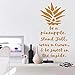 Pineapple Wall Decal Pineapple Wall Decor Pineapple Decals Be a Pineapple Stand Tall wear a Crown be Sweet in The Inside Wall Quote Decal
