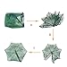 Lonkiktik Portable Collapsible Fishing Net Trap Landing Net Trap Cast Dip Cage Automatic for Fish Shrimp Minnow Crayfish Crab Baits (Automatic 6 Sides 6 Holes)