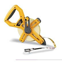 Cinta métrica de fibra de vidrio con carrete abierto 100 ft