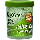 Softee Silky Shine Olive Oil Styling Gel, 8 Oz