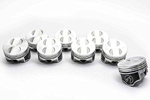 Speed Pro TRW Forged Flat Top 4VR Coated Skirt Piston Set/8 compatible with Ford Mercury 289 302 5.0 5.0L 9.0:1 STANDARD