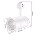 LEONLITE 17.5W Commercial LED Track Light Heads, Ultra Bright H Track Light Head, 36° Dimmable Adjustable Tilt Angle Track Lighting Fixture, CRI90, 4000K Cool White, Matte White, ETL FCC, Pack of 4