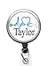 EKG Heart Stethoscope Name Tag for Littmann Personalized - Adjustable Yoke ID Label - You Fully Customize - Nurse Doctor Gift (1½ inch Mylar)