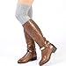 Women's Over Knee Thigh High Socks Knit Boot Stockings Leg Warmer 2 Pairs
