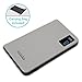 Avido [World's Thinnest w/ LED Screen] 10,000mAh 2.1A / 1A Dual USB Output & Fast Charge (2.0A) Input Portable Power Bank / External Battery Ultra-Thin for USB devices (Retail Packaging) White