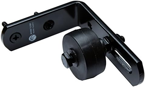 Guide Roller for Barn Door l Black Powder Coated | Longer Roller Slot | Heavy Duty | Easy to Install | Wall Mount | Stay Roller Guide For Sliding Barn Door l By American Home Supply