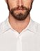 Amazon Essentials Men's Regular-Fit Long-Sleeve Linen Shirt, White, Medium