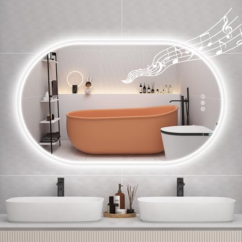 STARLEAD Oval LED Bathroom Mirror
