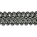Expo International Alice Classic Woven Braid Trim, 20-Yard, Pewter