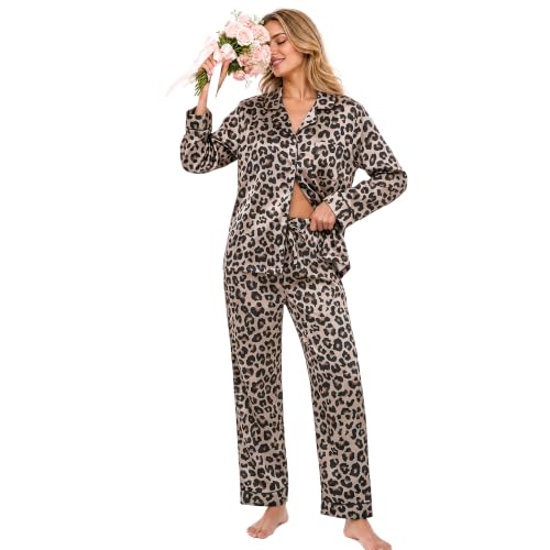 U2SKIIN Women Silk Pajamas Set
